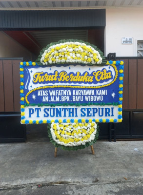 Papan Bunga Duka di Tigo Lurah